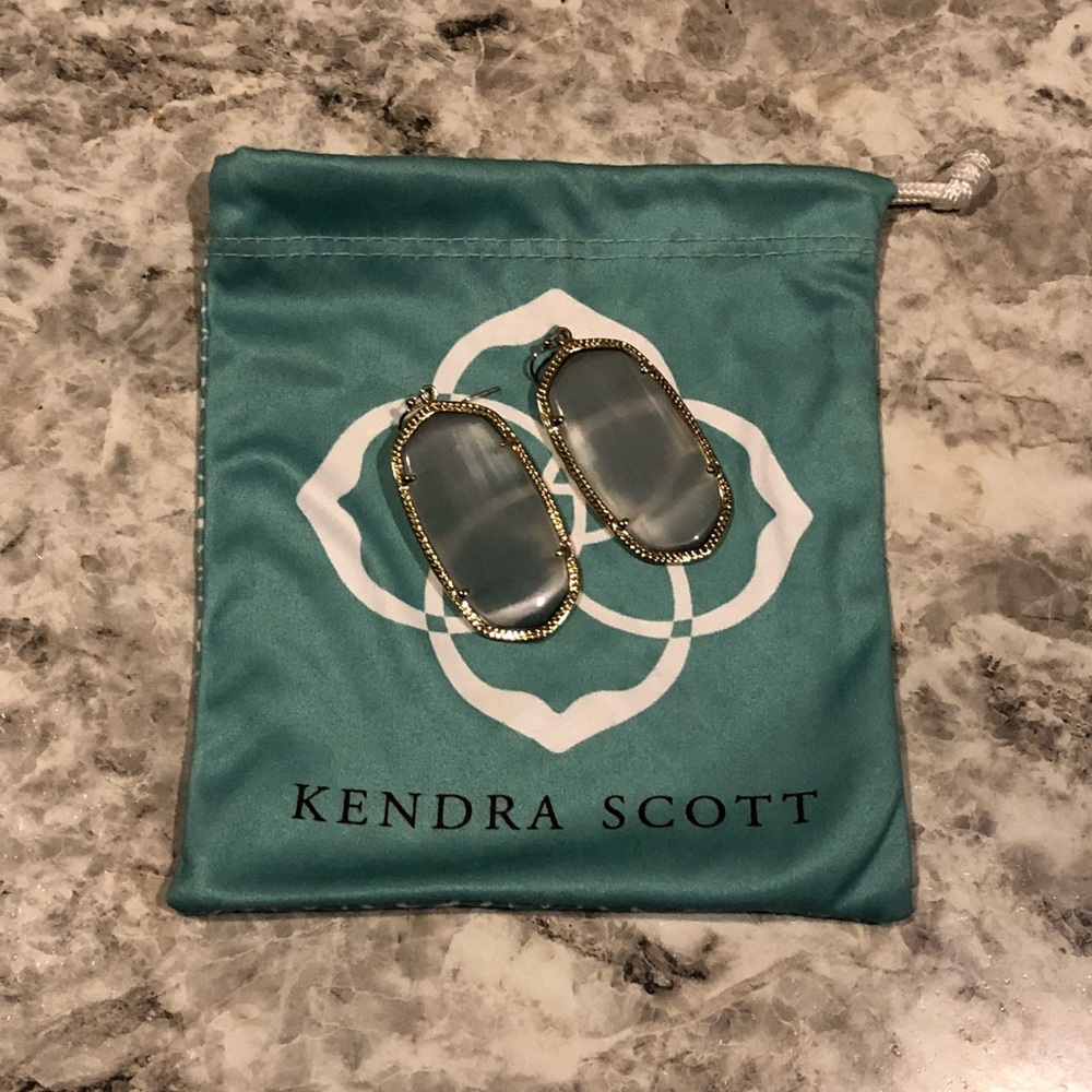 Slate Cat’s Eye Danielle Earrings